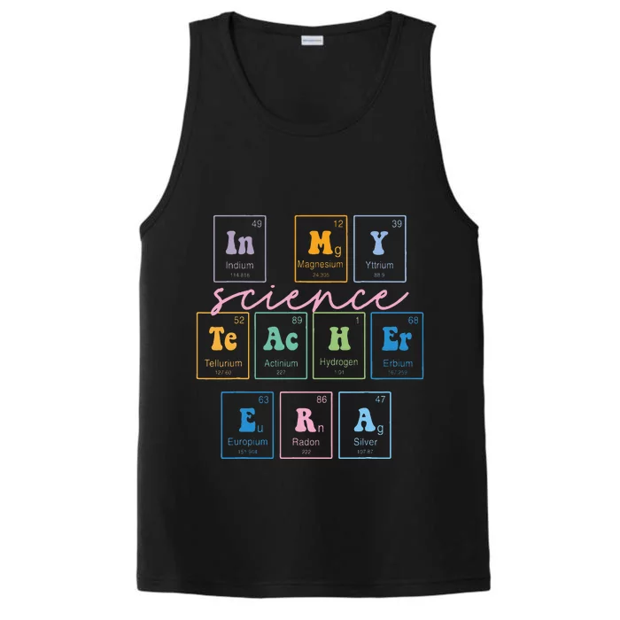 In My Science Teacher Era Funny Science Teacher Performance Tank