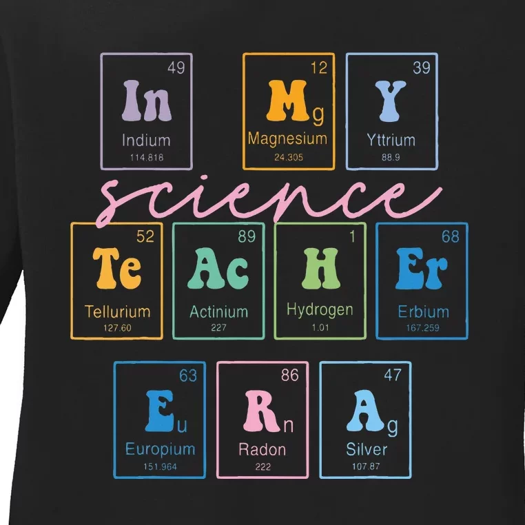 In My Science Teacher Era Funny Science Teacher Ladies Long Sleeve Shirt