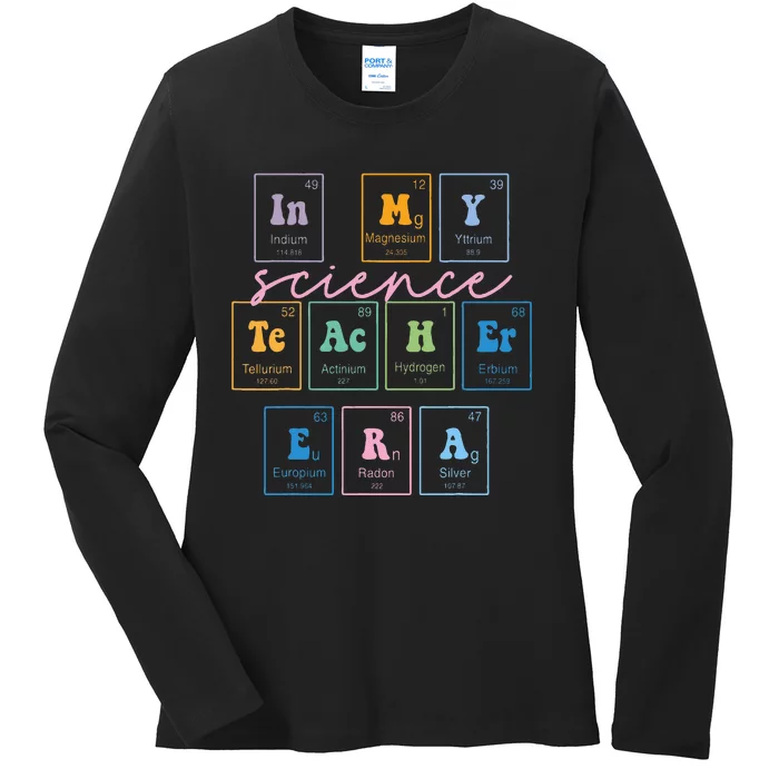 In My Science Teacher Era Funny Science Teacher Ladies Long Sleeve Shirt