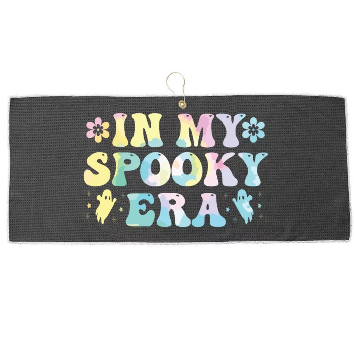 In My Spooky Era Halloween Tie Dye Large Microfiber Waffle Golf Towel