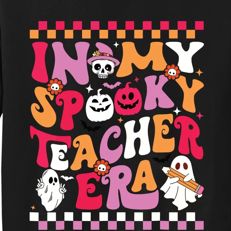 In My Spooky Teacher Era Groovy Ghost Teacher Halloween Sweatshirt