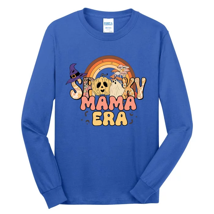 In My Spooky Mama Era Halloween Groovy Witchy Spooky Mama Cool Gift Tall Long Sleeve T-Shirt