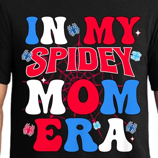 In My Spidey Mom Era Groovy Mom And Dad Boy Mama Pajama Set