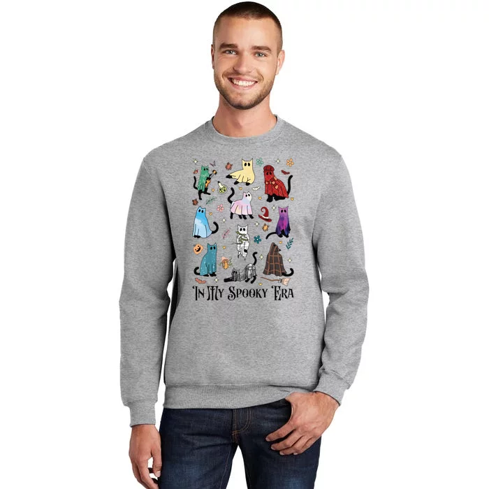 In My Spooky Era Cute Cat Halloween Funny Cats Costume Tall Sweatshirt