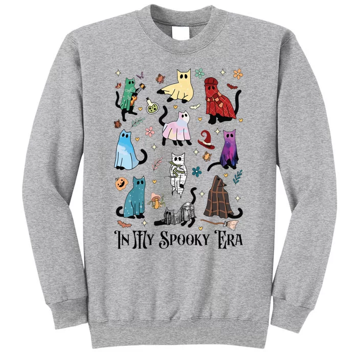 In My Spooky Era Cute Cat Halloween Funny Cats Costume Tall Sweatshirt