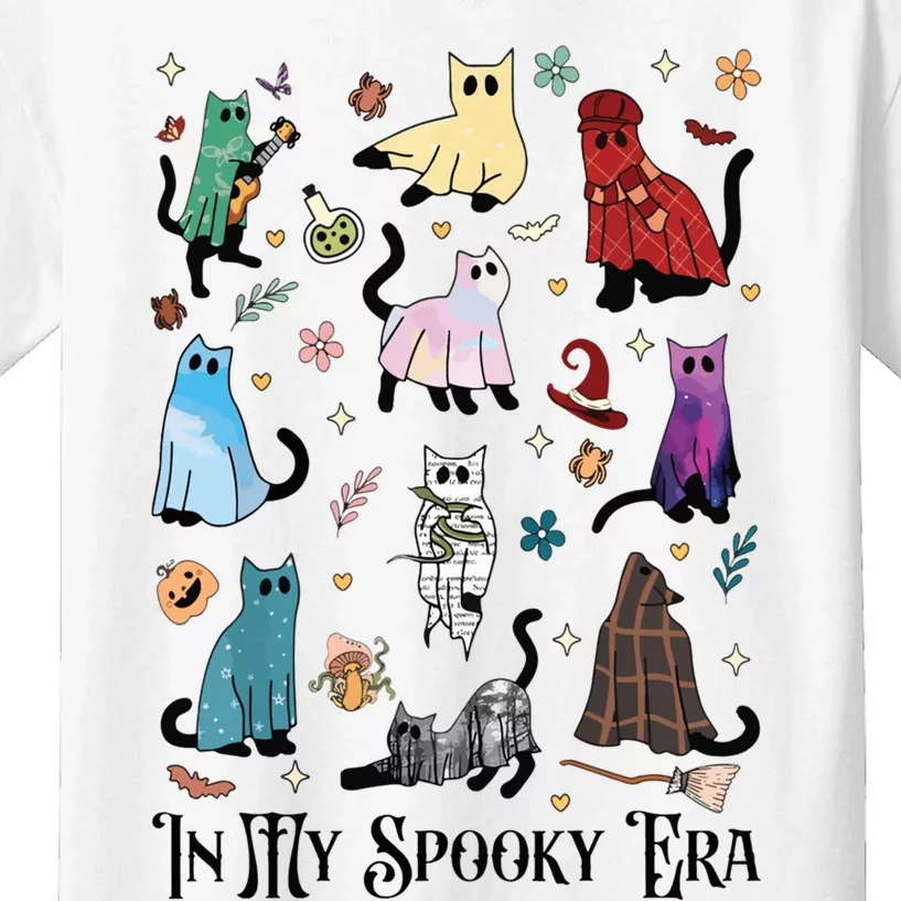 In My Spooky Era Cute Cat Halloween Funny Cats Costume Kids T-Shirt