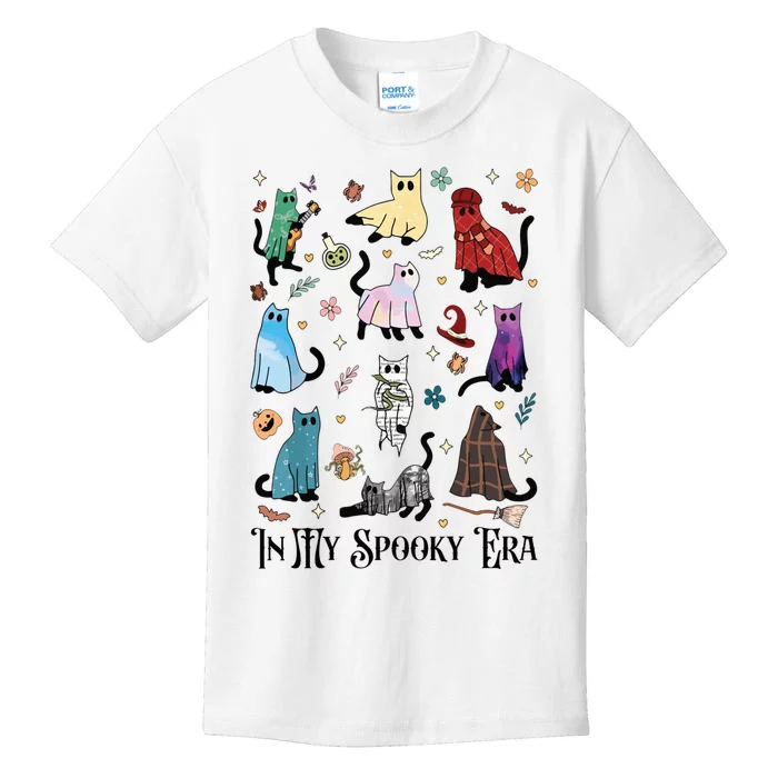 In My Spooky Era Cute Cat Halloween Funny Cats Costume Kids T-Shirt