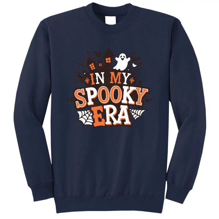 In My Spooky Era Halloween Ghost Pumpkin Cute Spooky Vibes Tall Sweatshirt