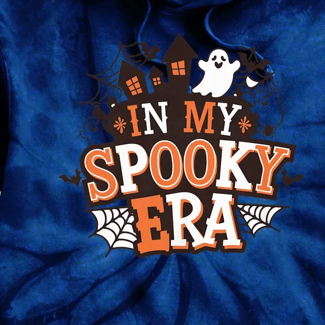 In My Spooky Era Halloween Ghost Pumpkin Cute Spooky Vibes Tie Dye Hoodie