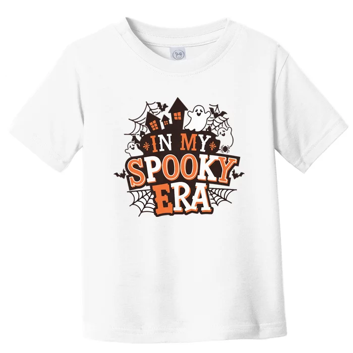 In My Spooky Era Halloween Ghost Pumpkin Cute Spooky Vibes Toddler T-Shirt