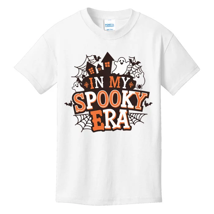 In My Spooky Era Halloween Ghost Pumpkin Cute Spooky Vibes Kids T-Shirt