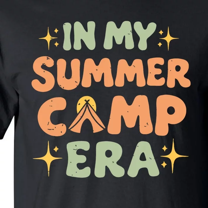 In My Summer Camp Era Women Groovy Retro Camping Camper Tall T-Shirt