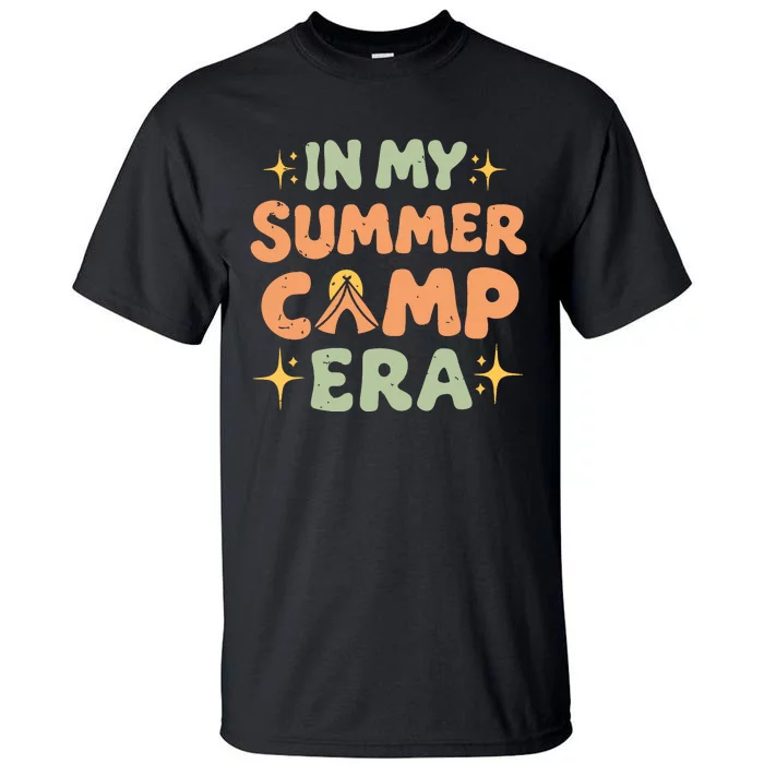 In My Summer Camp Era Women Groovy Retro Camping Camper Tall T-Shirt