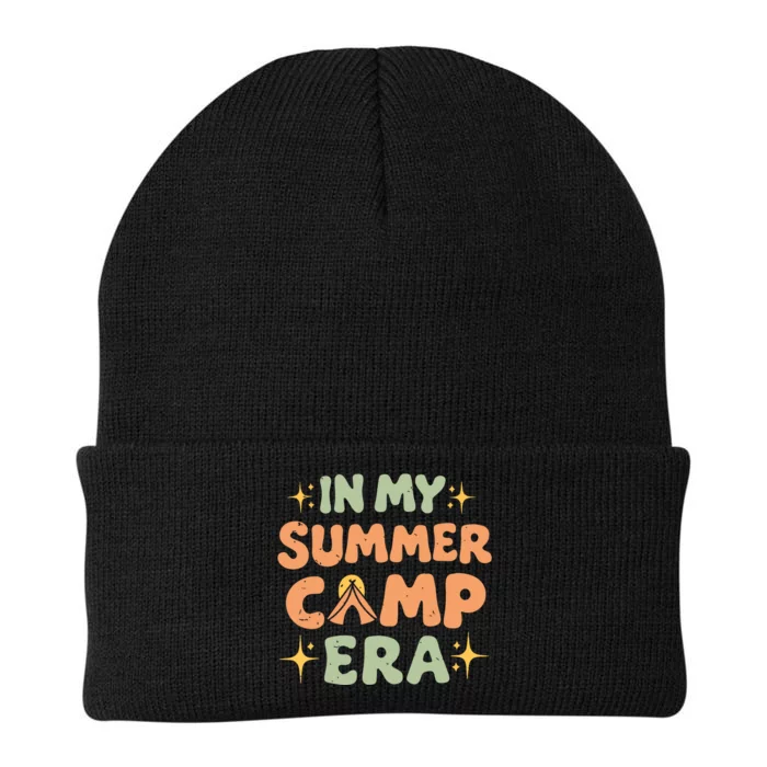 In My Summer Camp Era Women Groovy Retro Camping Camper Knit Cap Winter Beanie