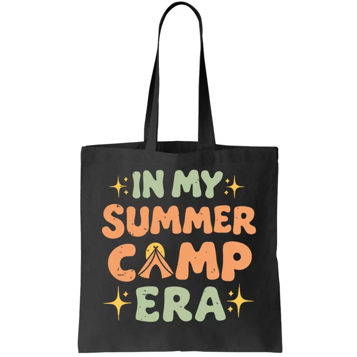 In My Summer Camp Era Women Groovy Retro Camping Camper Tote Bag