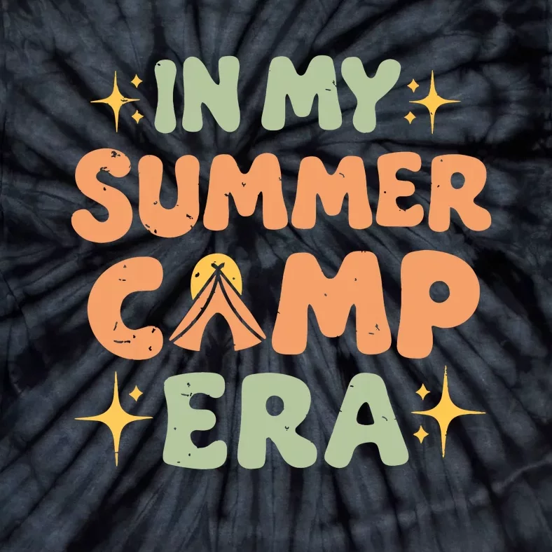 In My Summer Camp Era Women Groovy Retro Camping Camper Tie-Dye T-Shirt