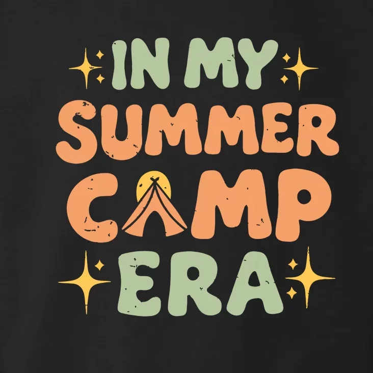 In My Summer Camp Era Women Groovy Retro Camping Camper Toddler Hoodie