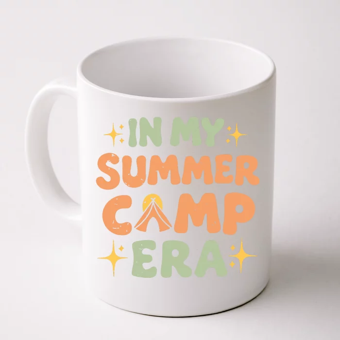 In My Summer Camp Era Women Groovy Retro Camping Camper Front & Back Coffee Mug