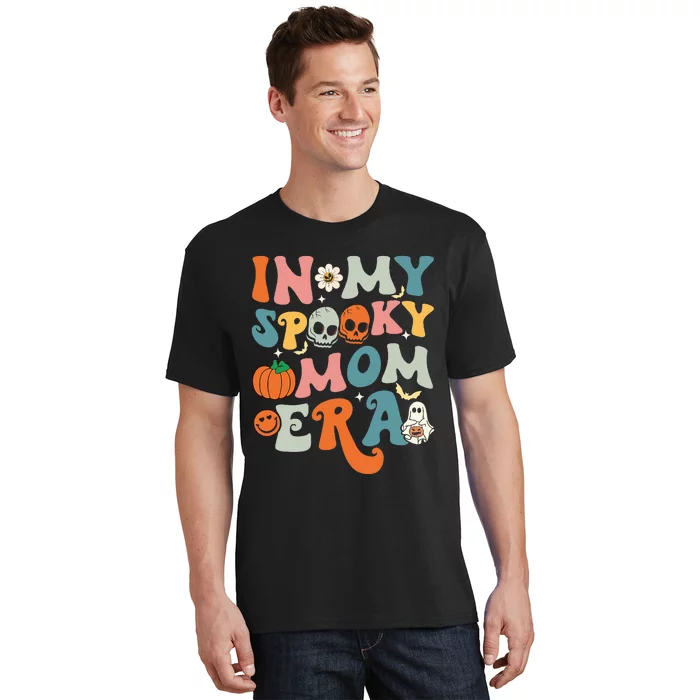 In My Spooky Mom Era Funny Halloween Groovy T-Shirt