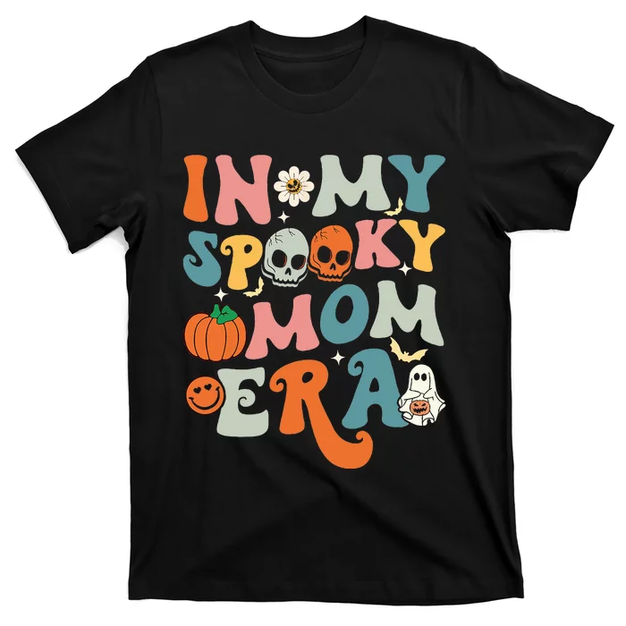 In My Spooky Mom Era Funny Halloween Groovy T-Shirt