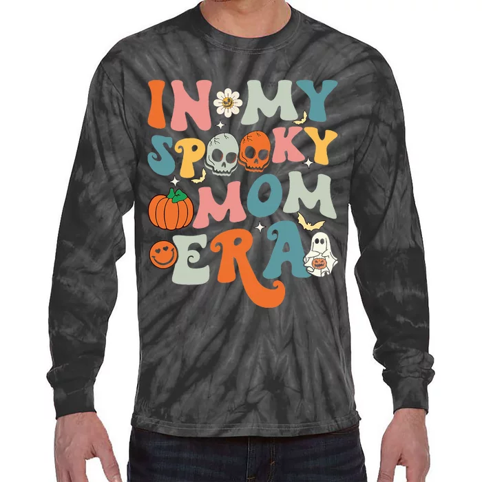 In My Spooky Mom Era Funny Halloween Groovy Tie-Dye Long Sleeve Shirt