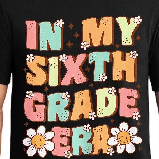 In My Sixth Grade Era Cute Groovy 6th Grade Back To School Gift Pajama Set