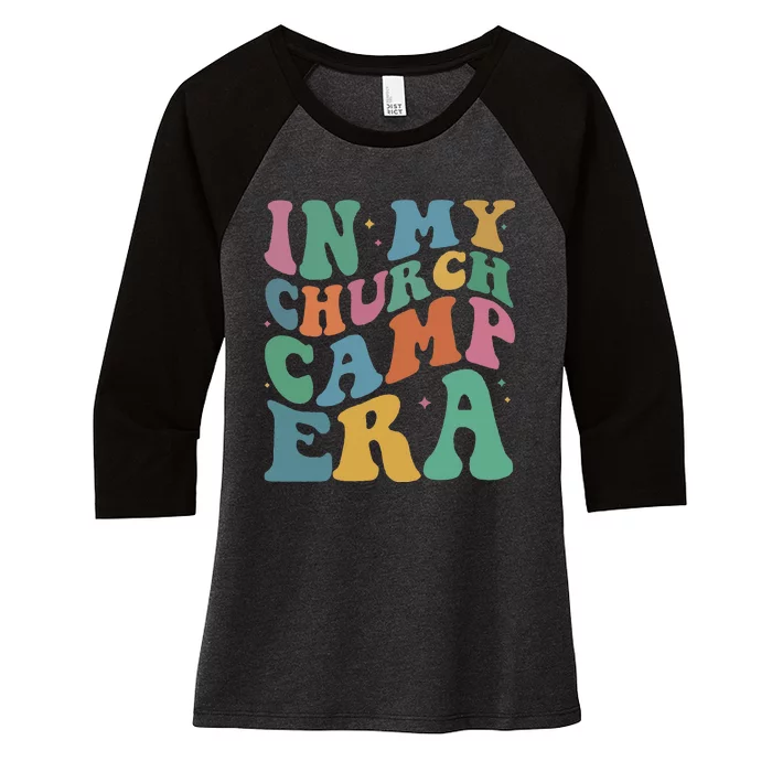 In My Summer Camp Era Women's Tri-Blend 3/4-Sleeve Raglan Shirt