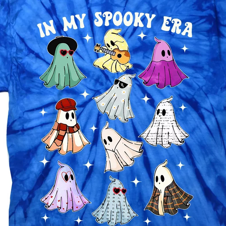 In My Spooky Era Groovy Musician Music Lover Ghost Halloween Tie-Dye T-Shirt