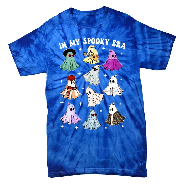 In My Spooky Era Groovy Musician Music Lover Ghost Halloween Tie-Dye T-Shirt