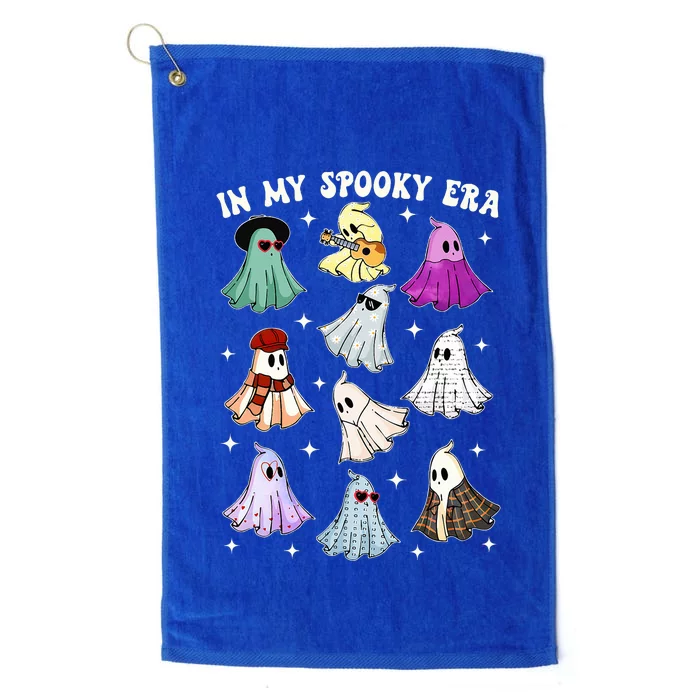 In My Spooky Era Groovy Musician Music Lover Ghost Halloween Platinum Collection Golf Towel