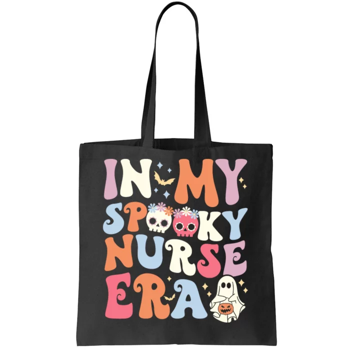 In My Spooky Nurse Era Halloween Groovy Witchy Spooky Nurse Tote Bag