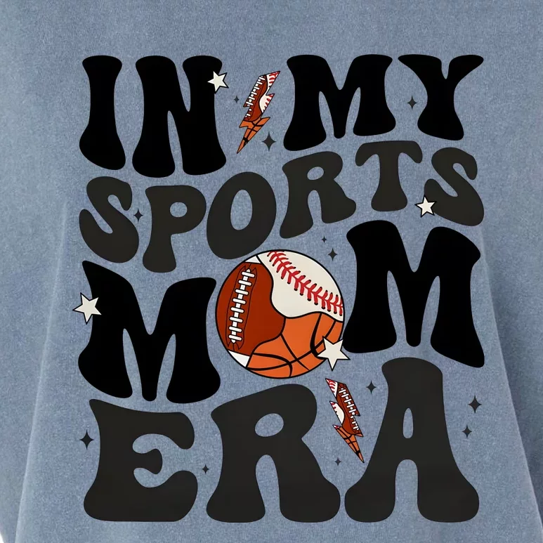 In My Sports Mom Era Garment-Dyed Women's Muscle Tee