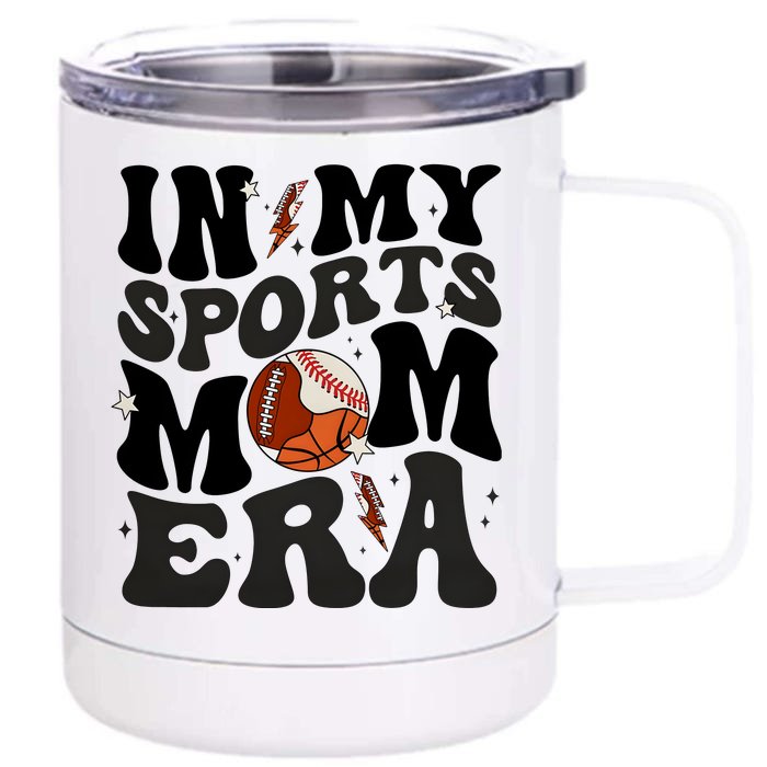 In My Sports Mom Era Front & Back 12oz Stainless Steel Tumbler Cup