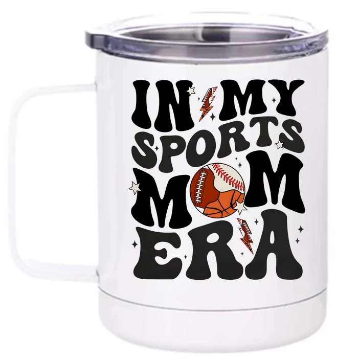 In My Sports Mom Era Front & Back 12oz Stainless Steel Tumbler Cup