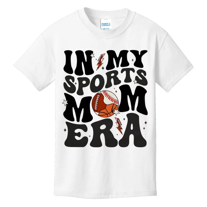 In My Sports Mom Era Kids T-Shirt