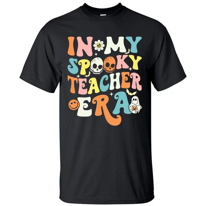 In My Spooky Teacher Era Retro Ghost Halloween Teachers Day Tall T-Shirt