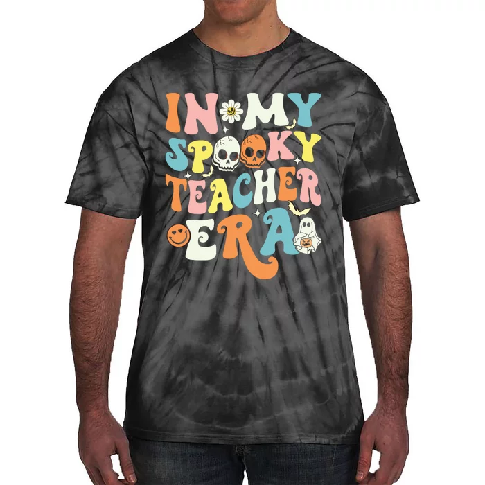 In My Spooky Teacher Era Retro Ghost Halloween Teachers Day Tie-Dye T-Shirt