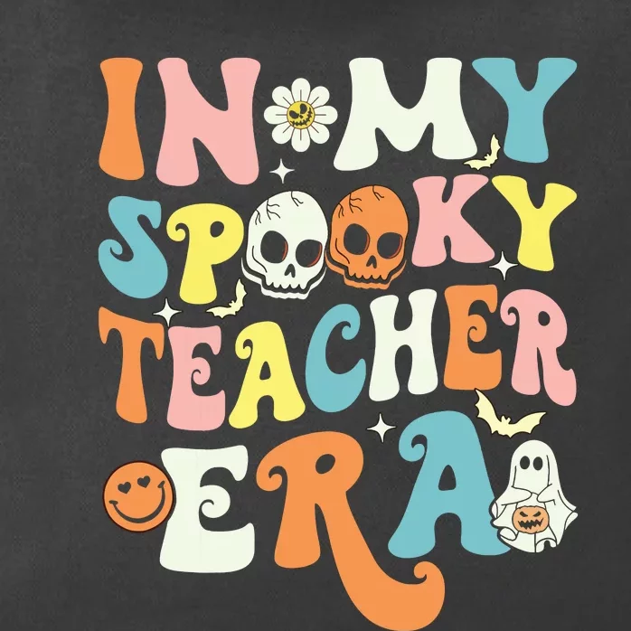 In My Spooky Teacher Era Retro Ghost Halloween Teachers Day Zip Tote Bag