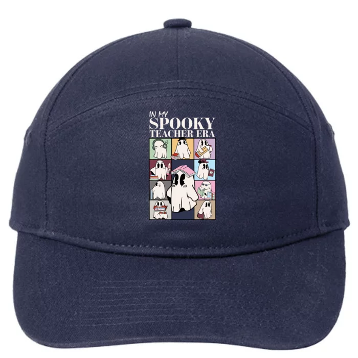 In My Spooky Teacher Era Cute Ghost Trick Or Teach Halloween Gift 7-Panel Snapback Hat