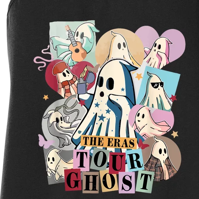 In My Spooky Era Groovy Hippie Halloween Ghost Women's Racerback Tank