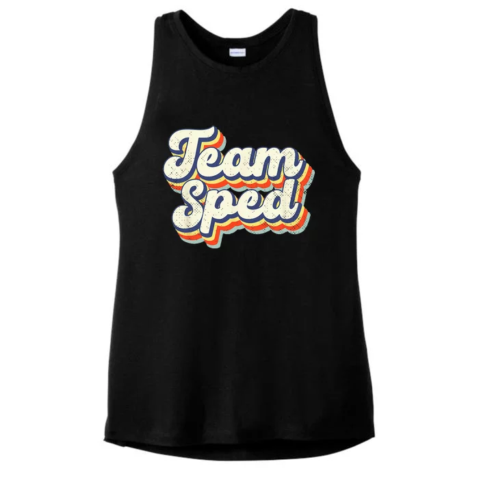 Inclusion Matters Special Education Team Sped Squad Teacher Ladies Tri-Blend Wicking Tank