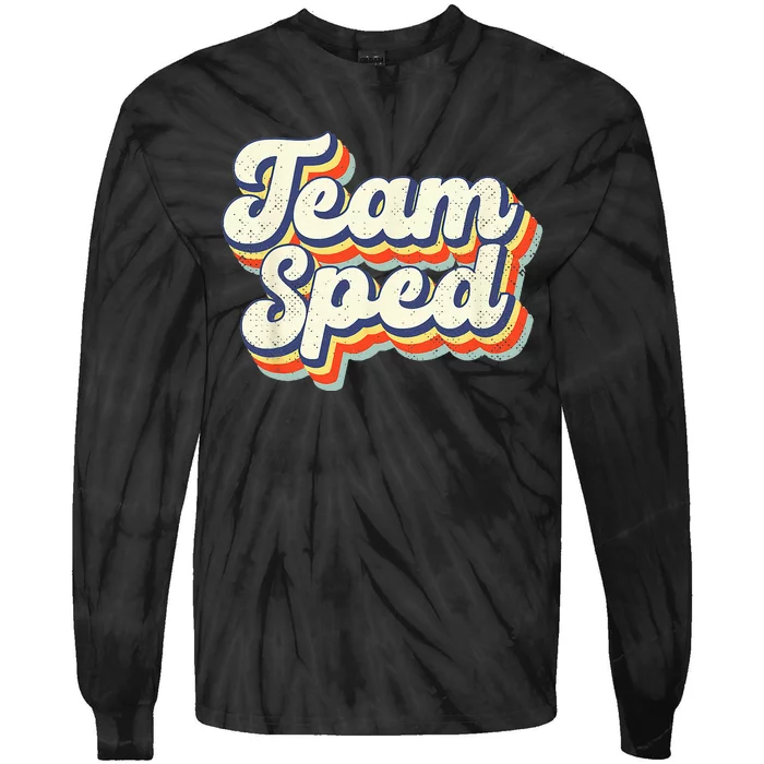 Inclusion Matters Special Education Team Sped Squad Teacher Tie-Dye Long Sleeve Shirt