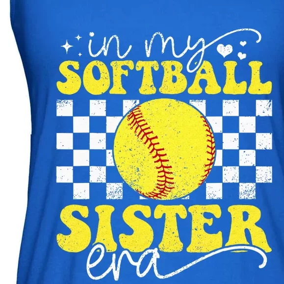 In My Softball Sister Era Ladies Essential Flowy Tank