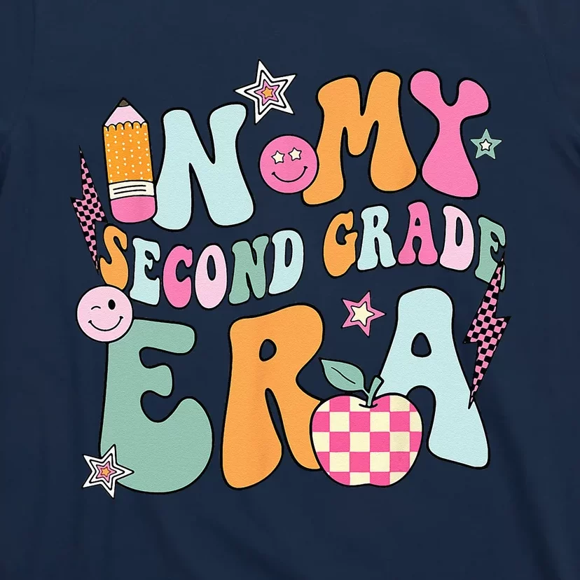 In My Second Grade Era Back To School Retro Groovy 2nd Grade T-Shirt