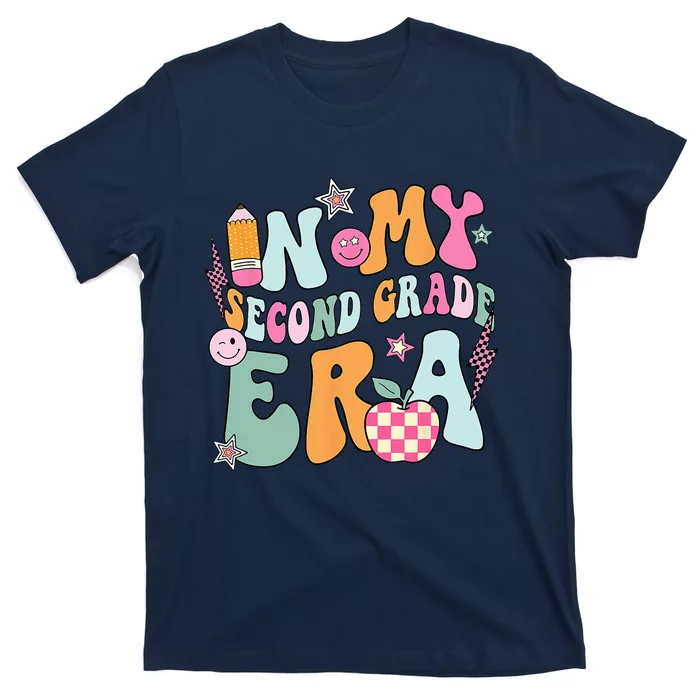 In My Second Grade Era Back To School Retro Groovy 2nd Grade T-Shirt