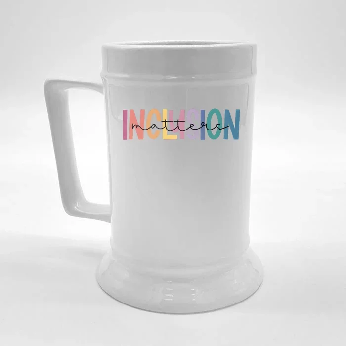 Inclusion Matters Special Education Autism Awareness Front & Back Beer Stein