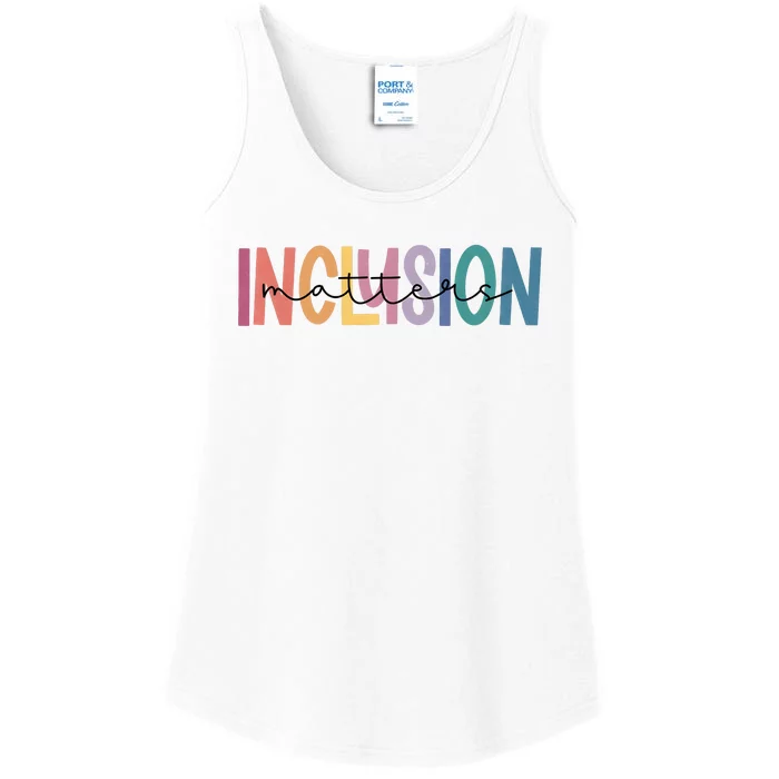 Inclusion Matters Special Education Autism Awareness Ladies Essential Tank