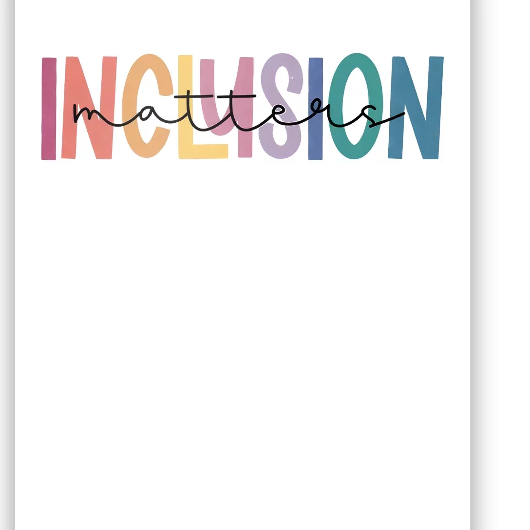 Inclusion Matters Special Education Autism Awareness Poster