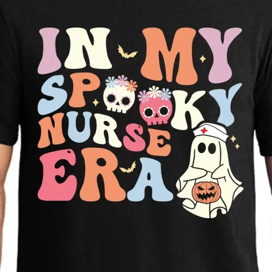 In My Spooky Nurse Era Funny Halloween Groovy Cute Gift Pajama Set