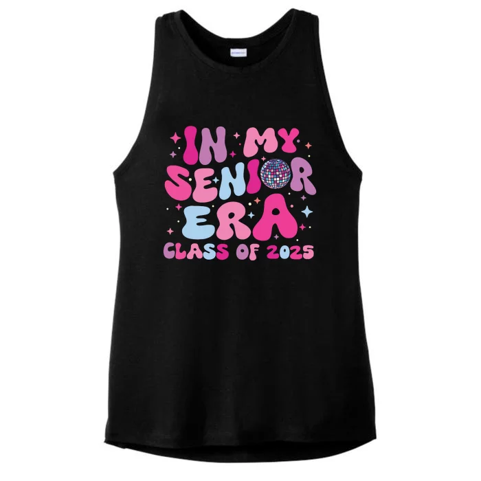 In My Senior Era Class Of 2025 Graduate Senior 2025 Ladies Tri-Blend Wicking Tank